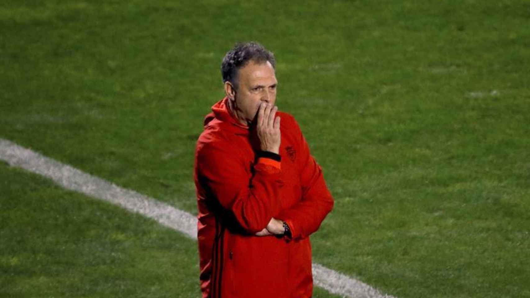 Joaquín Caparrós como técnico de Osasuna.