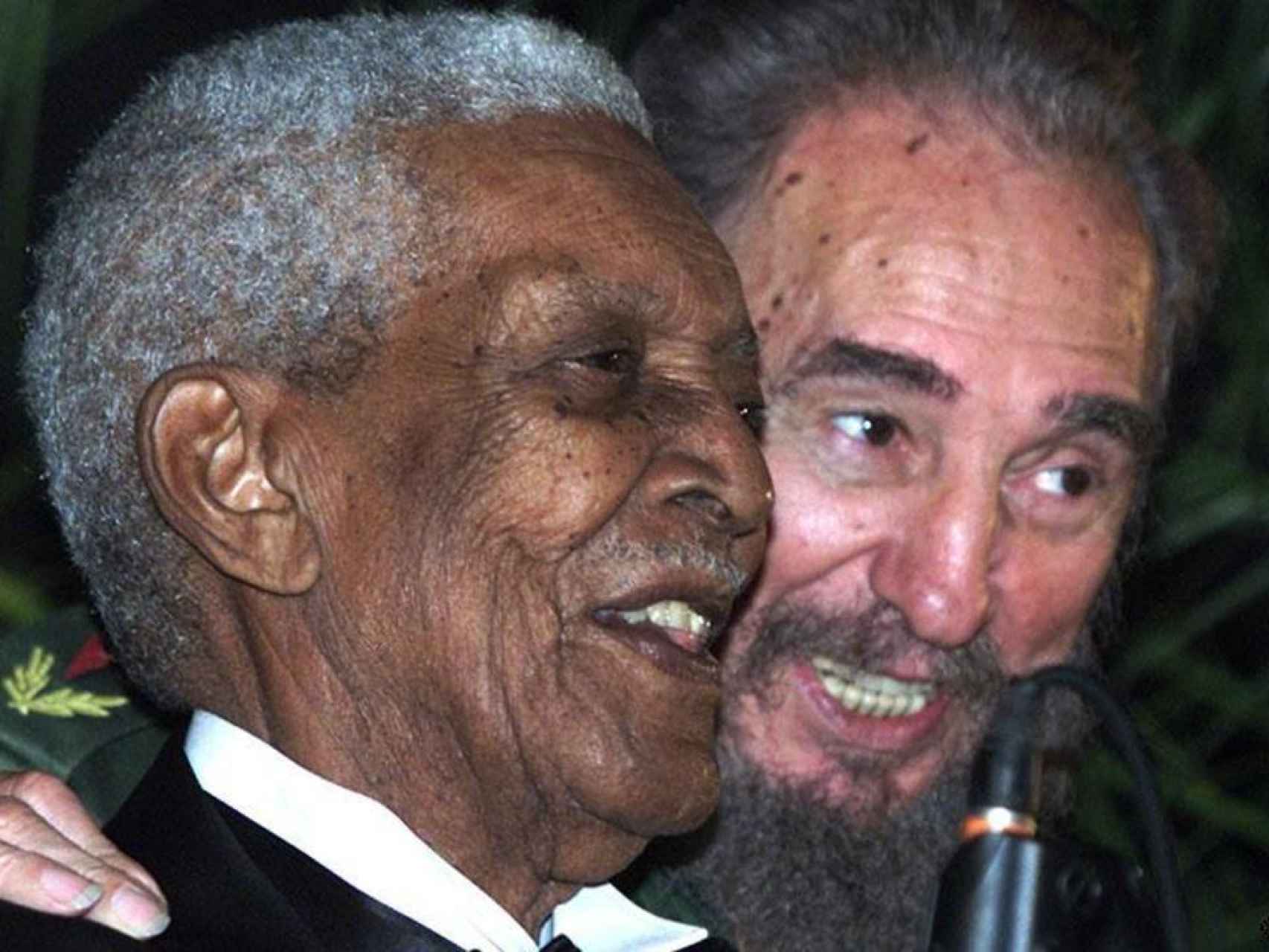 Compay Segundo y Fidel Castro.