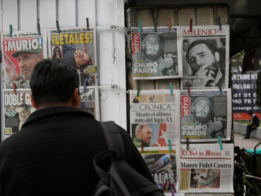 La muerte de Castro inundó las portadas de la prensa mundial.