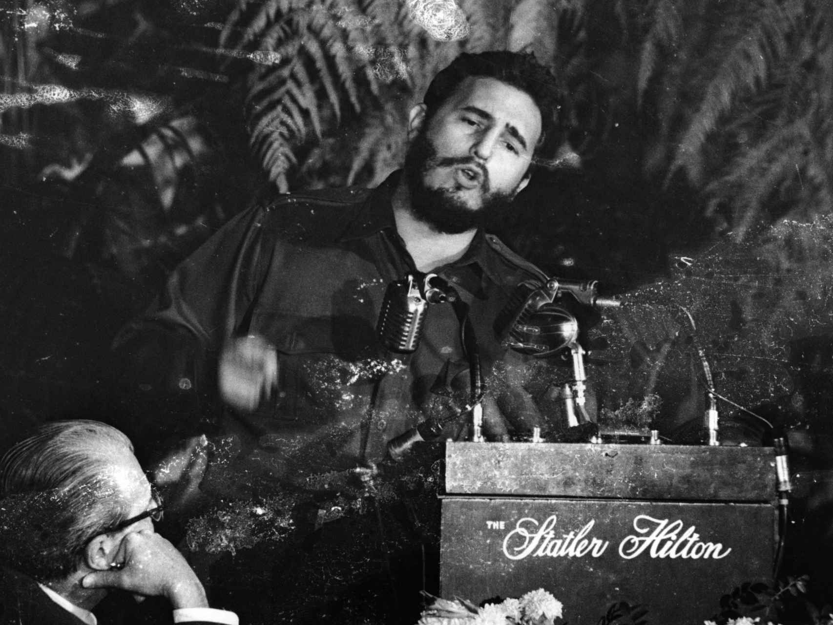 Castro, durante su intervención en la Sociedad Americana de Editores de Prensa en 1959.