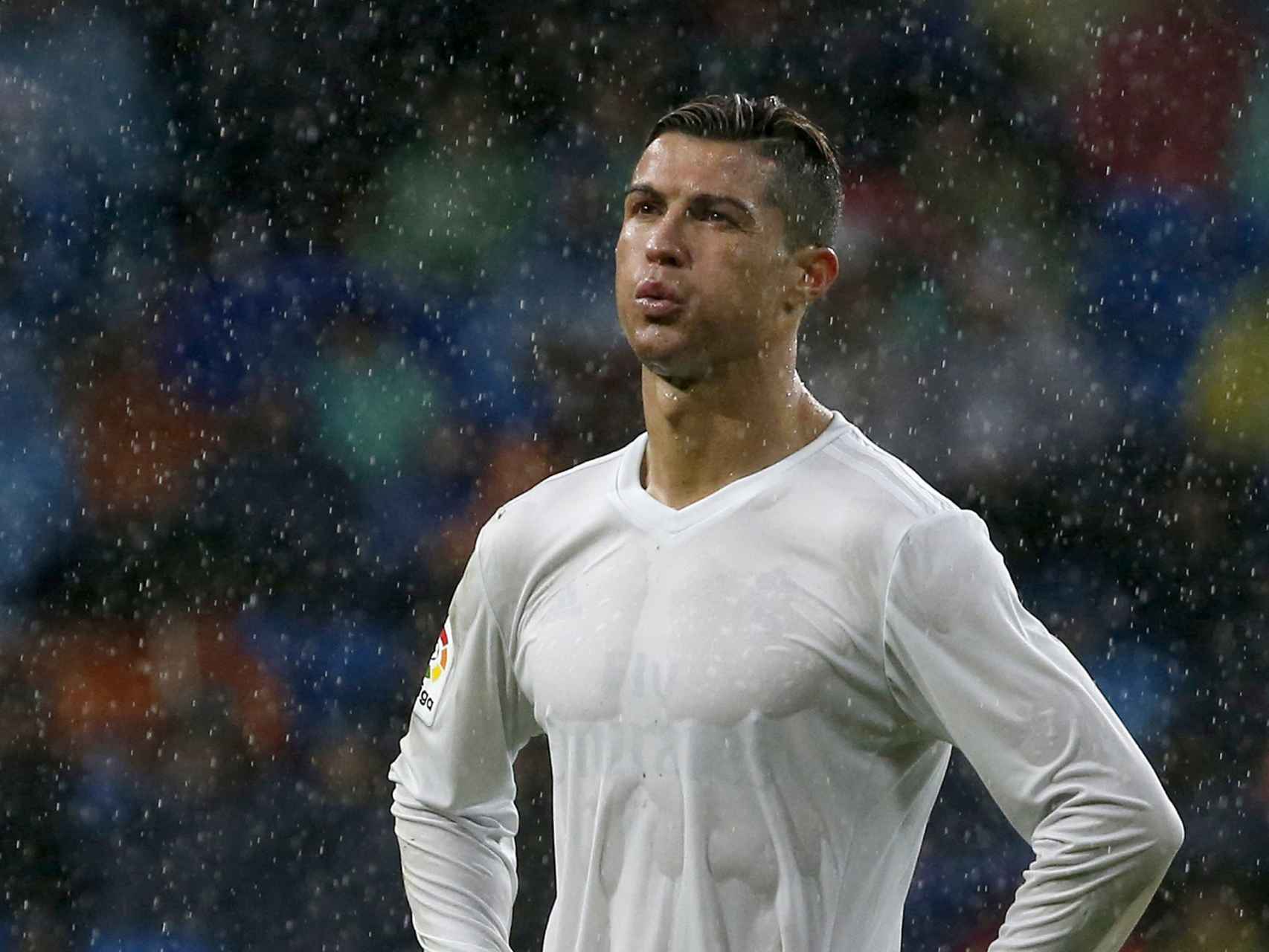 Cristiano Ronaldo en el partido ante el Sporting.