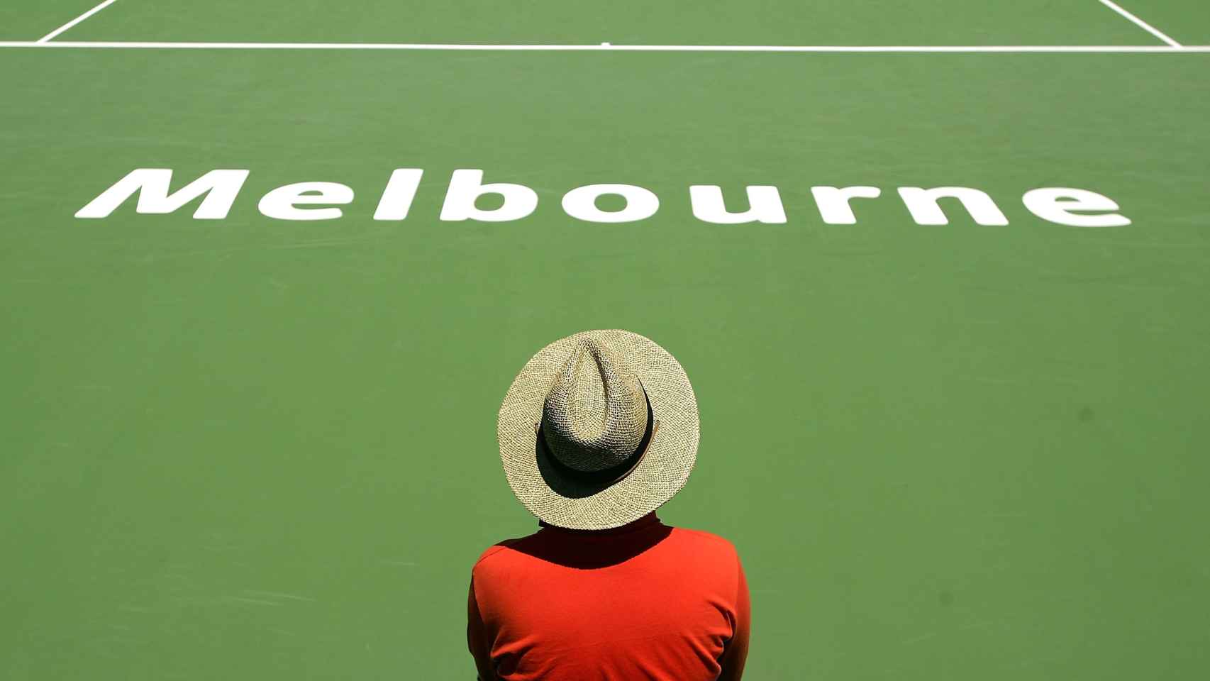 Juez de silla en un Open de Australia.