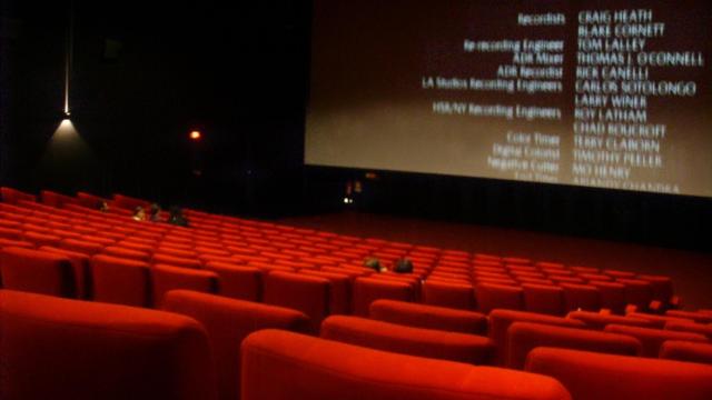 Interior de una sala de cine en España.