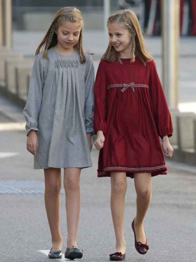 Las infantas Leonor y Sofía