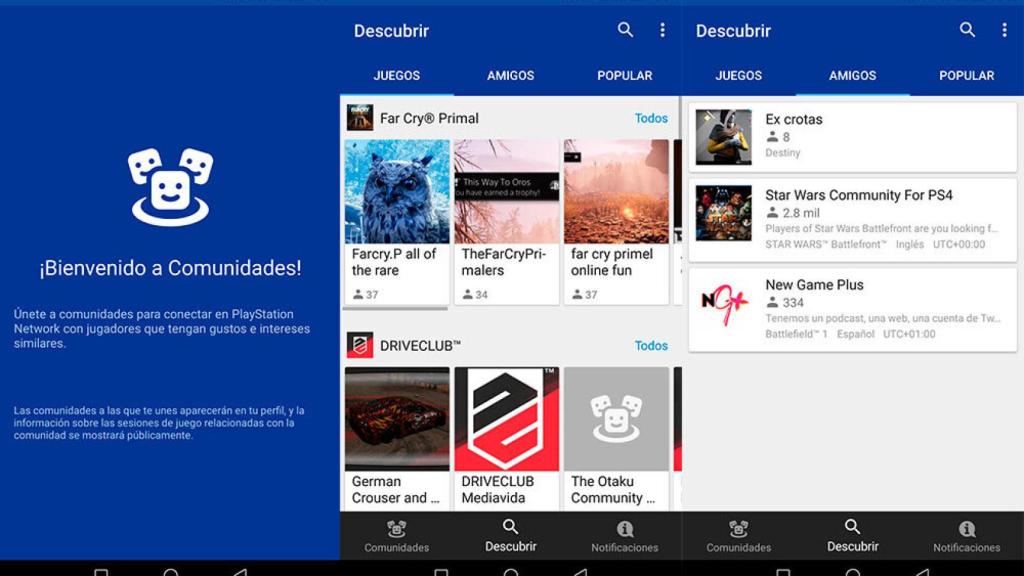 Sony presenta las comunidades de PS4 para Android con PlayStation Communities