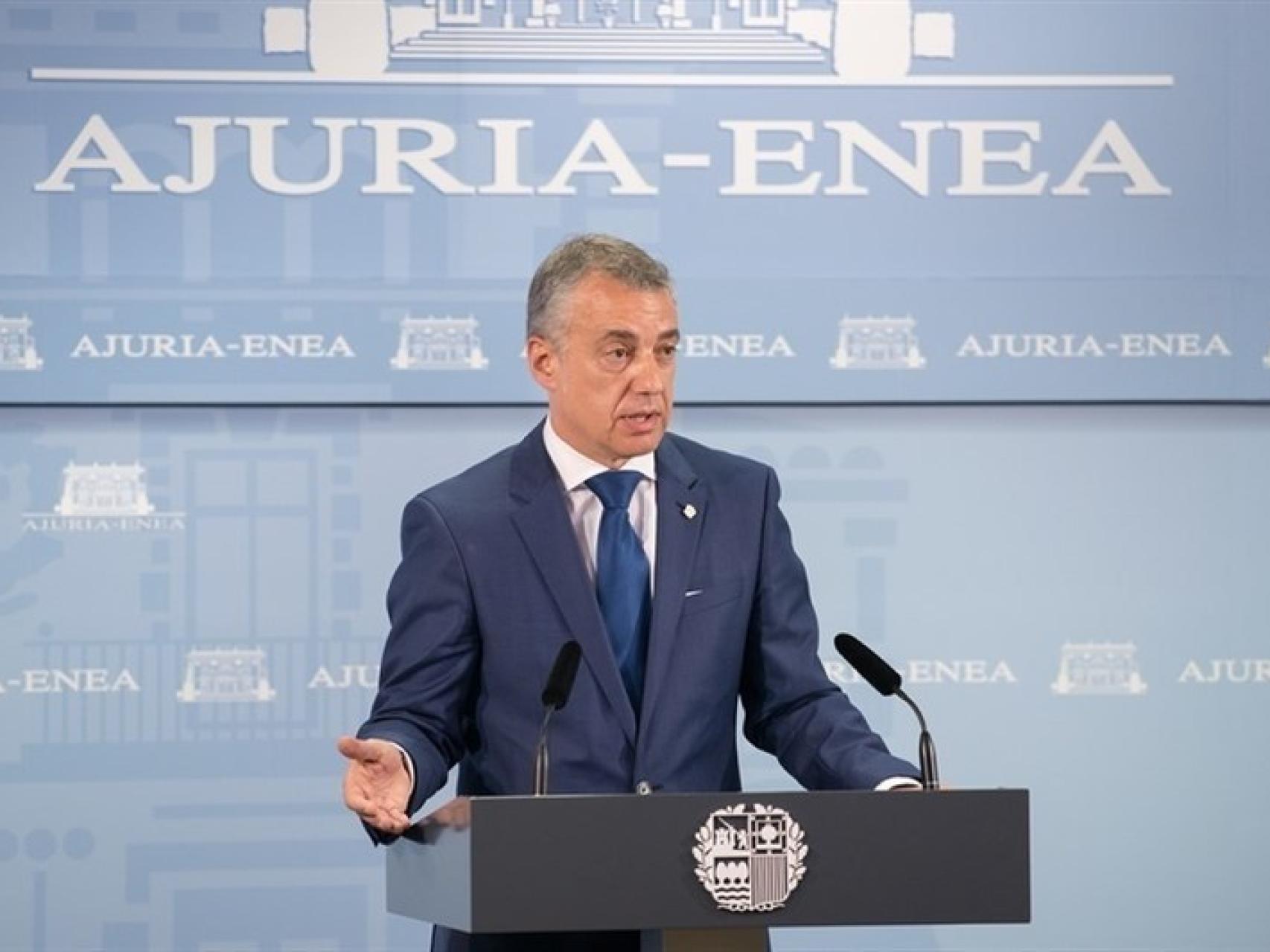 El lehendakari Íñigo Urkullu.