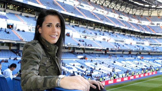 Ana Rossell, CEO de AR10, en el Bernabéu.