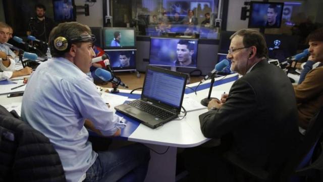 Paco González, junto a Mariano Rajoy.