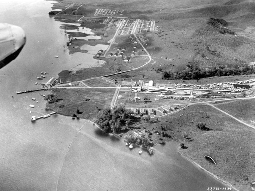 Vista aérea de Fordlandia en su momento de mayor esplendor.