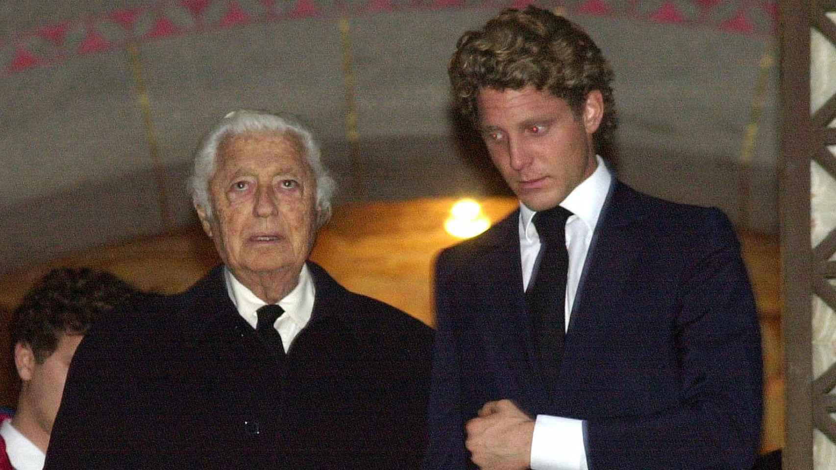 Lapo con su abuelo, Gianni Agnelli, en el año 2000