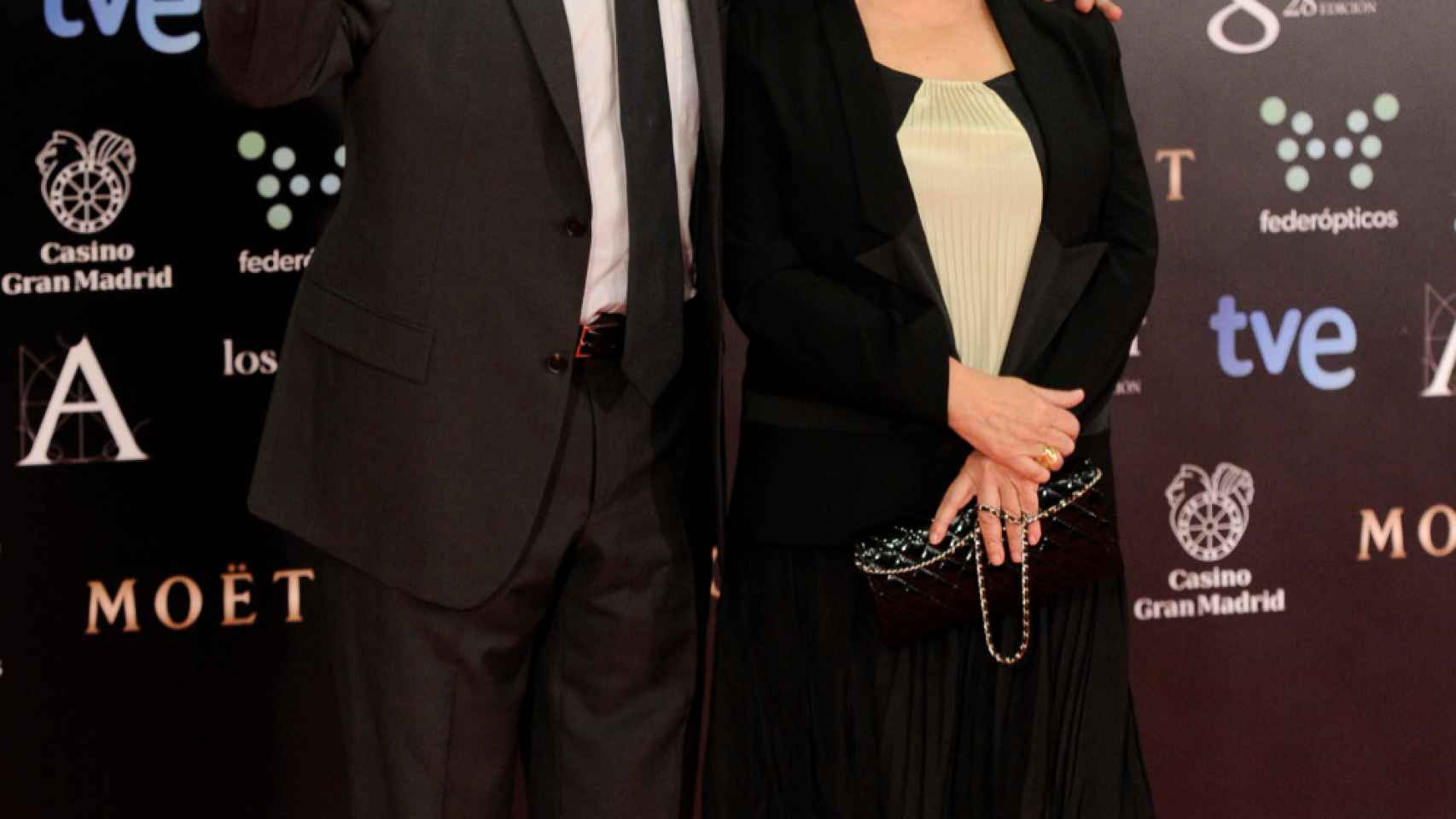 Fernando Trueba y Cristina Huete en una gala de los Goya.
