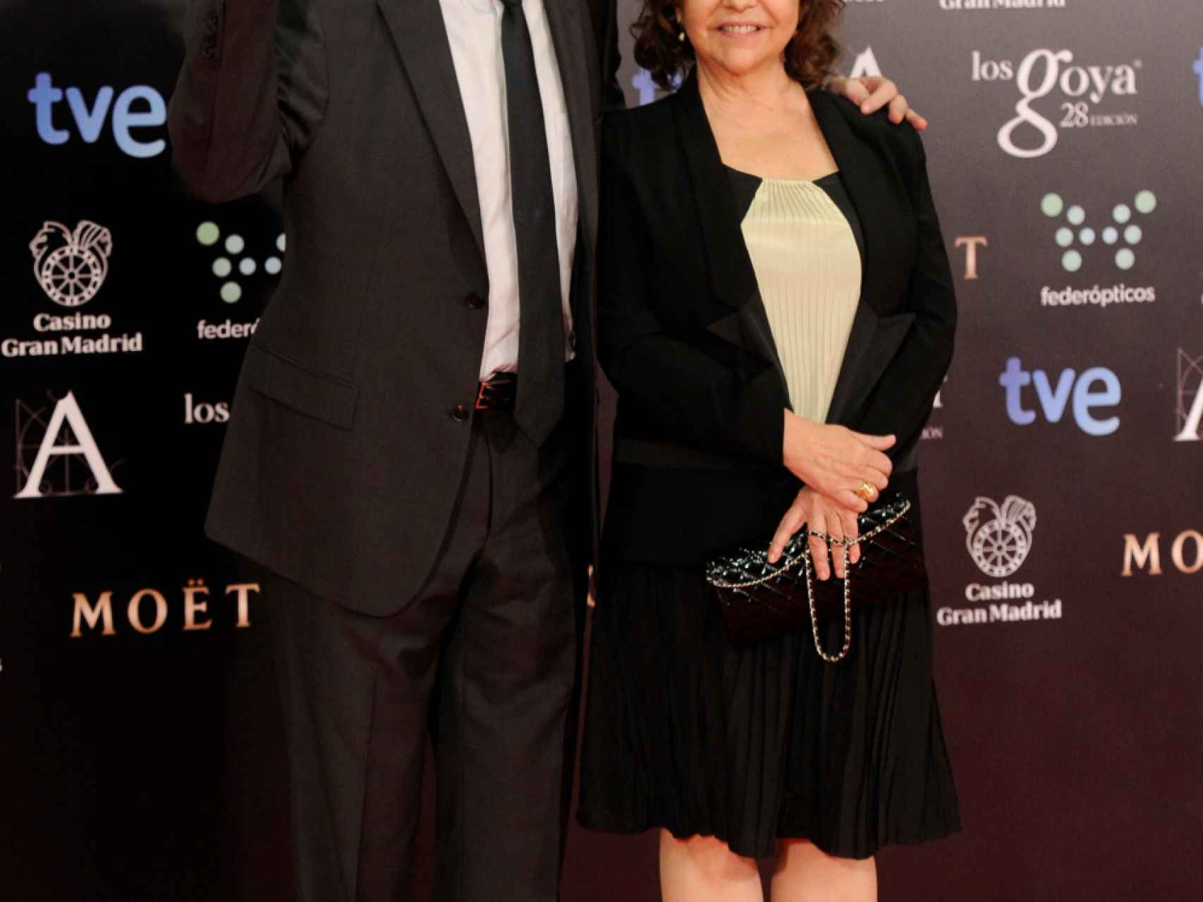 Fernando Trueba y Cristina Huete durante una edición de los premios Goya.