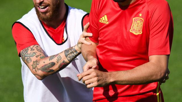 Sergio Ramos y Gerard Piqué.