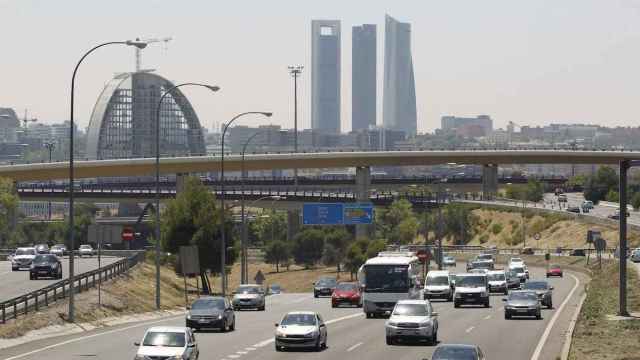 Vista panorámica de las carreteras de Madrid.
