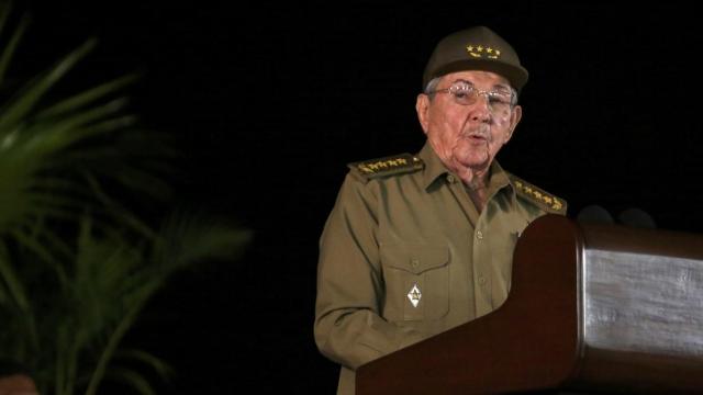 Raúl Castro, durante un discurso de homenaje a Fidel