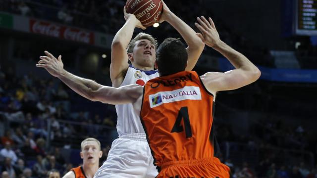 Luka Doncic en acción contra el Fuenlabrada.