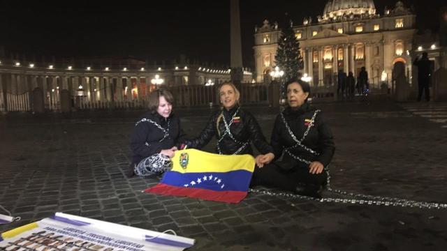 Momento de la reivindicación en Roma.