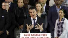 Valls, durante su alocución.