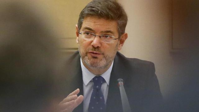 Catalá, durante la comisión en el Congreso de este lunes.