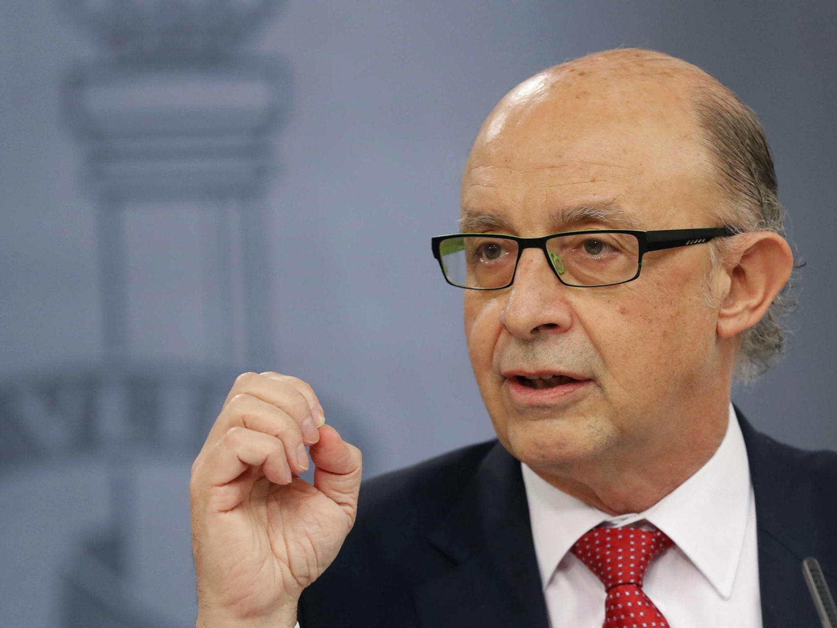 Cristóbal Montoro en el Consejo de Ministros.