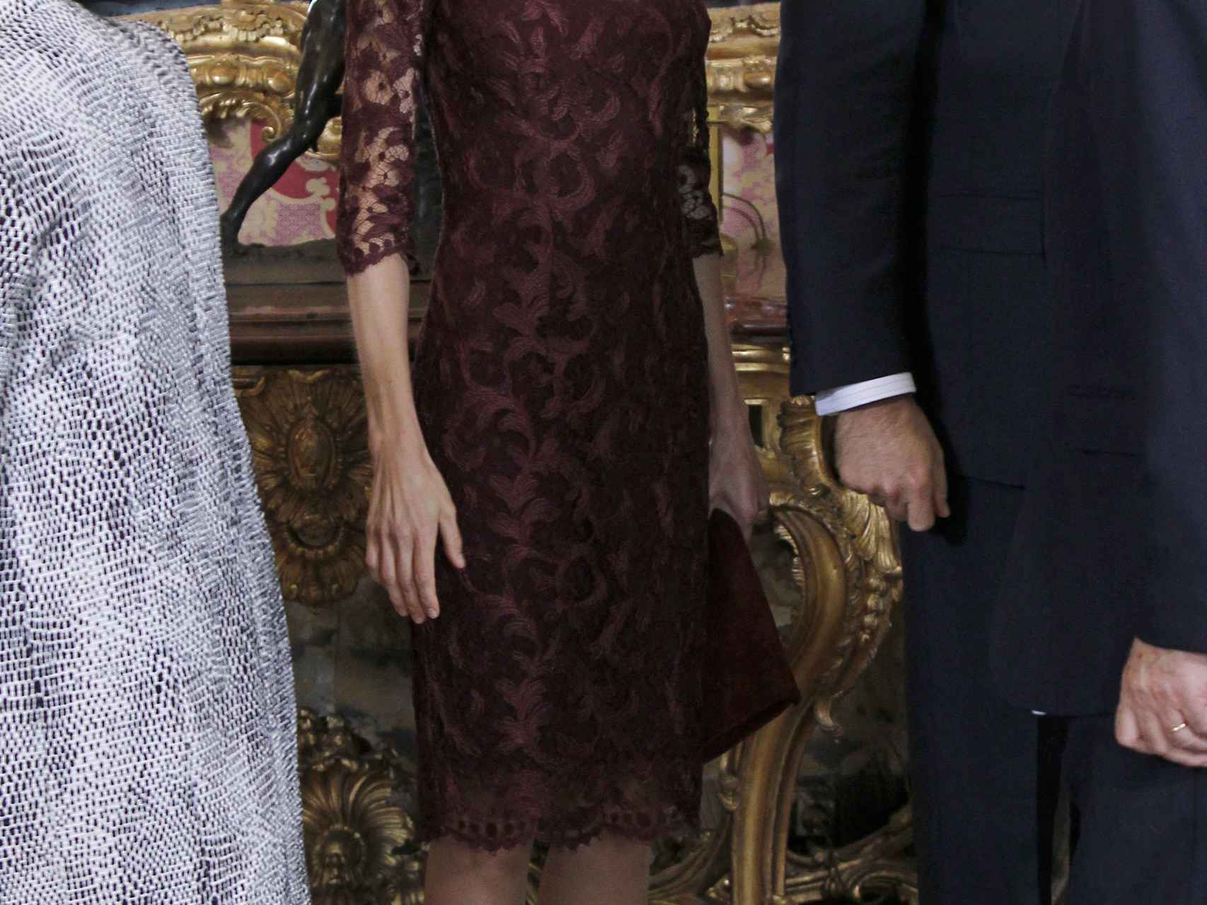 La reina Letizia, cuando era princesa, en el Día de la Fiesta Nacional de 2013.