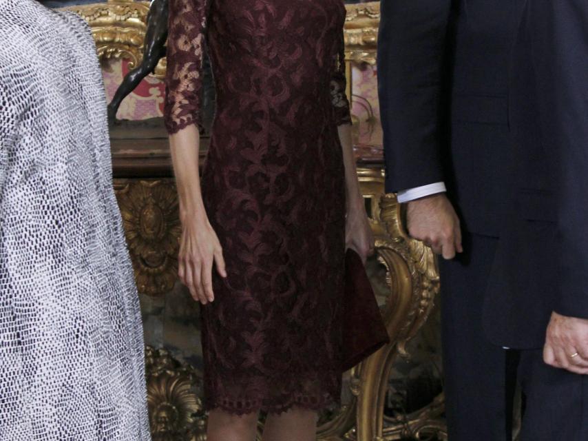 La reina Letizia, cuando era princesa, en el Día de la Fiesta Nacional de 2013.