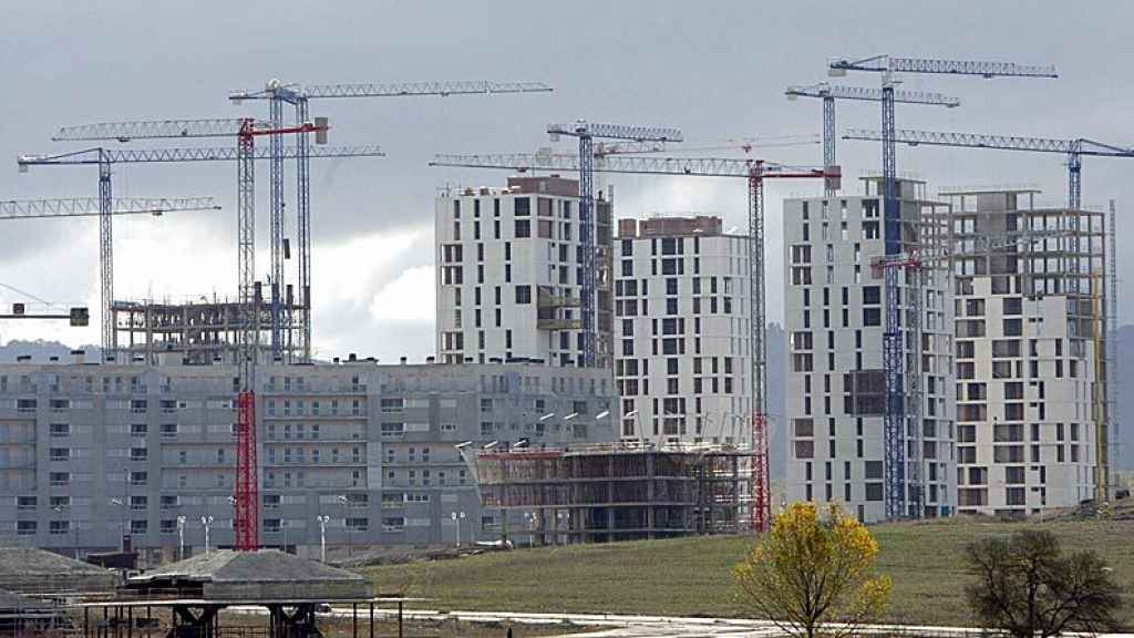 Imagen de viviendas en construcción.