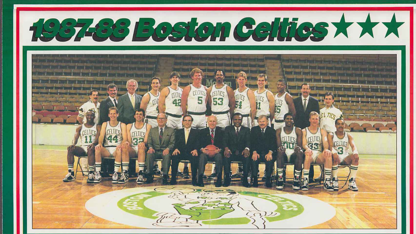 Plantilla de los Boston Celtics en la temporada 1987/1988.