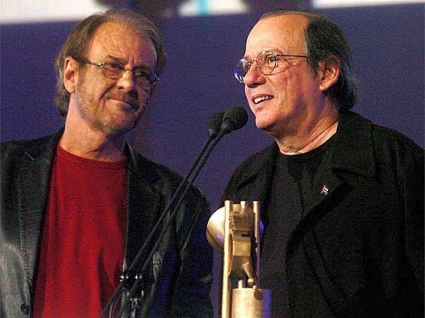 Aute y su amigo el trovador cubano Silvio Rodríguez