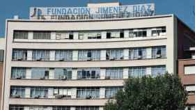 Fachada del hospital Fundación Jiménez Díaz, en Madrid
