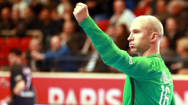 Thierry Omeyer en un partido reciente con el PSG.