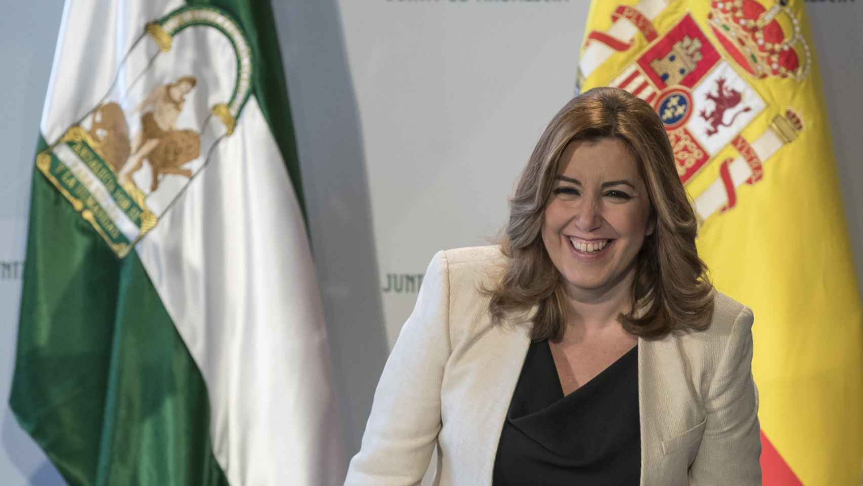Susana Díaz, esta semana en la sede de la Junta de Andalucía.