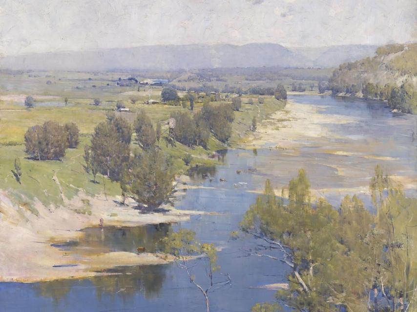 The purple noon's transparent might Arthur Streeton.