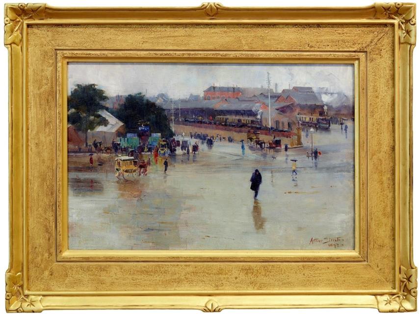 The Railway Station, Redfern. Arthur Streeton.