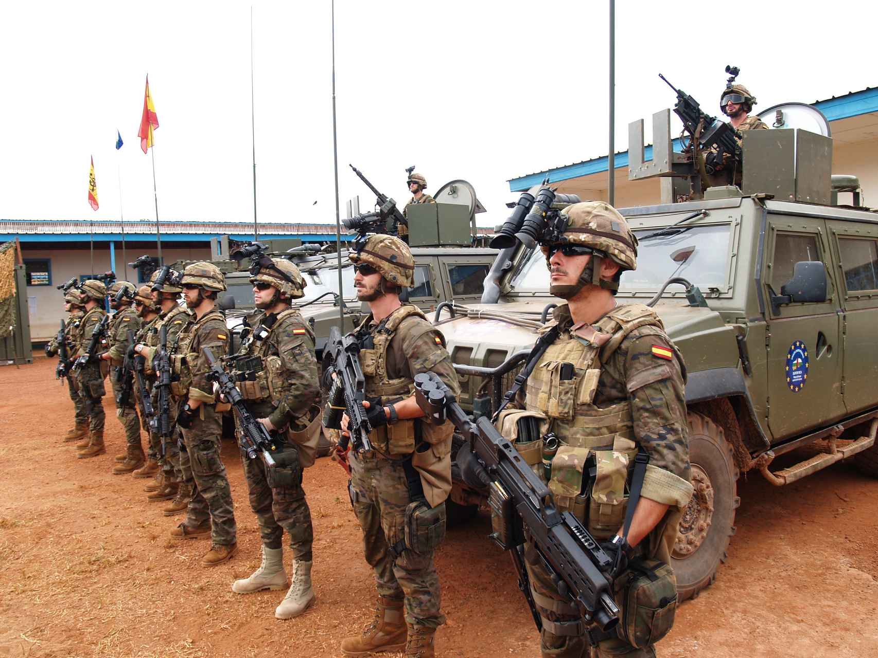Destacamento de las Fuerzas de Operaciones Especiales desplegado en Bangui.