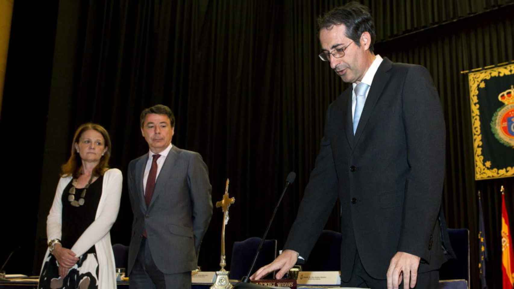Fernando Suárez Bilbao en su toma de posesión como rector de la Rey Juan Carlos