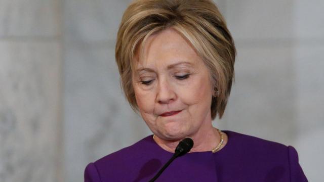 Clinton durante un discurso en el Capitolio la semana pasada