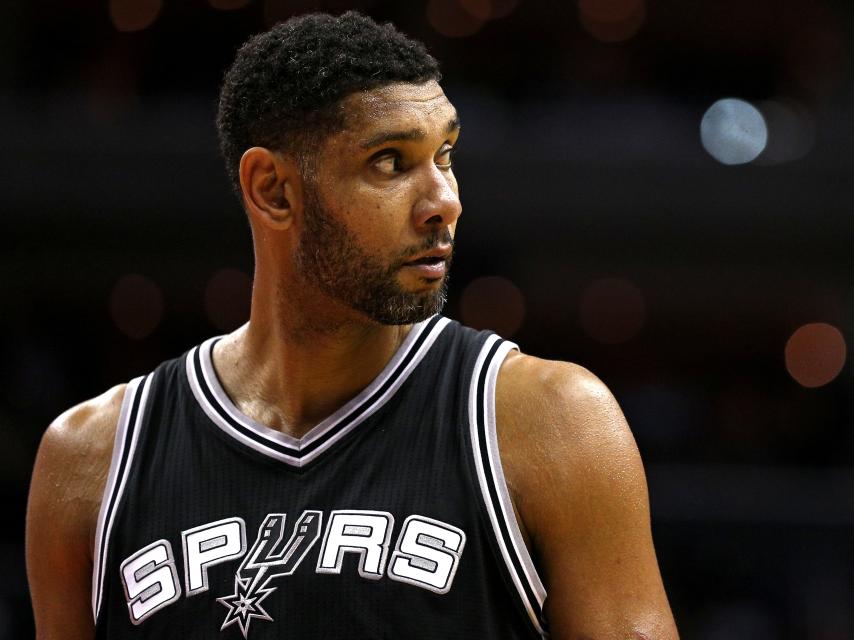 Tim Duncan en su penúltima temporada en la NBA.