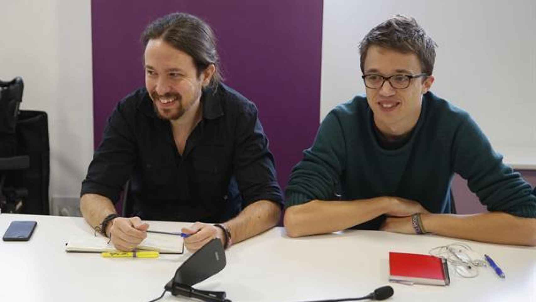 Pablo Iglesias e Íñigo Errejón en el último consejo ciudadano de Podemos.
