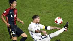 Sergio Ramos en acción durante la final del Mundialito.