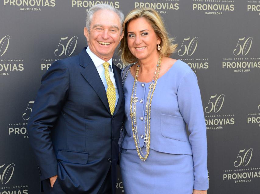 Alberto Palatchi, propietario de Pronovias, y su mujer, Susana Gallardo