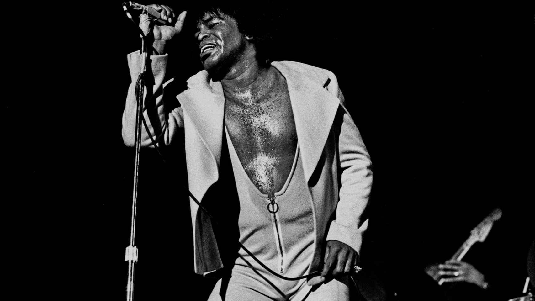 James Brown en un concierto en 1973.