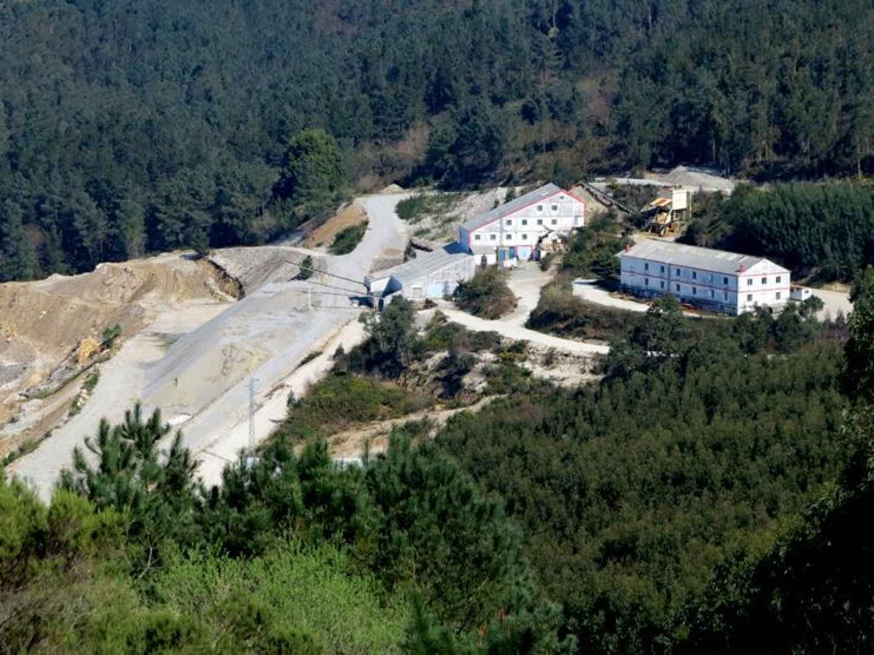 La mina de San Finx, en el monte de Lousame