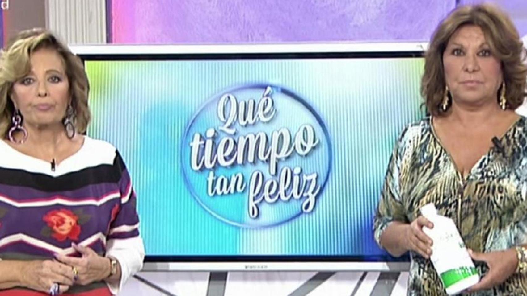 María Teresa Campos en una telepromoción de '¡Qué tiempo tan feliz!'