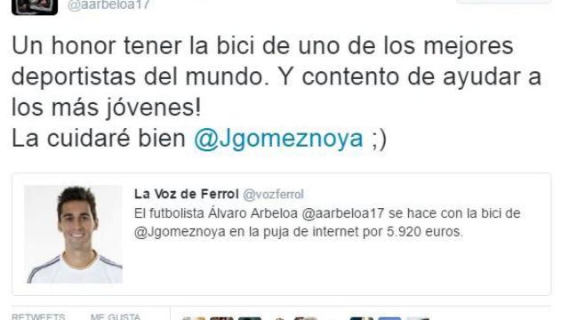 Arbeloa, en Twitter