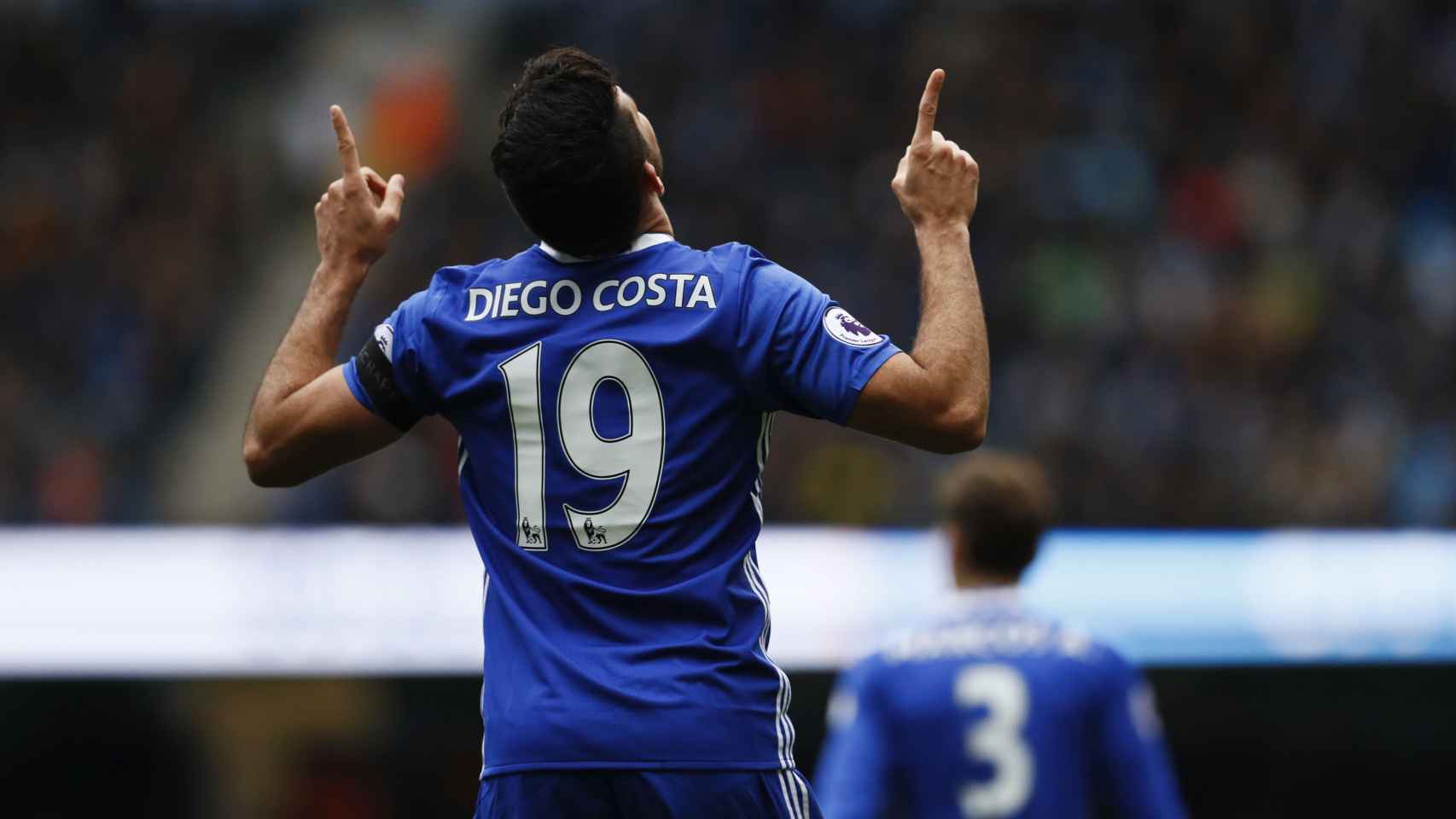 Diego Costa celebra un gol.