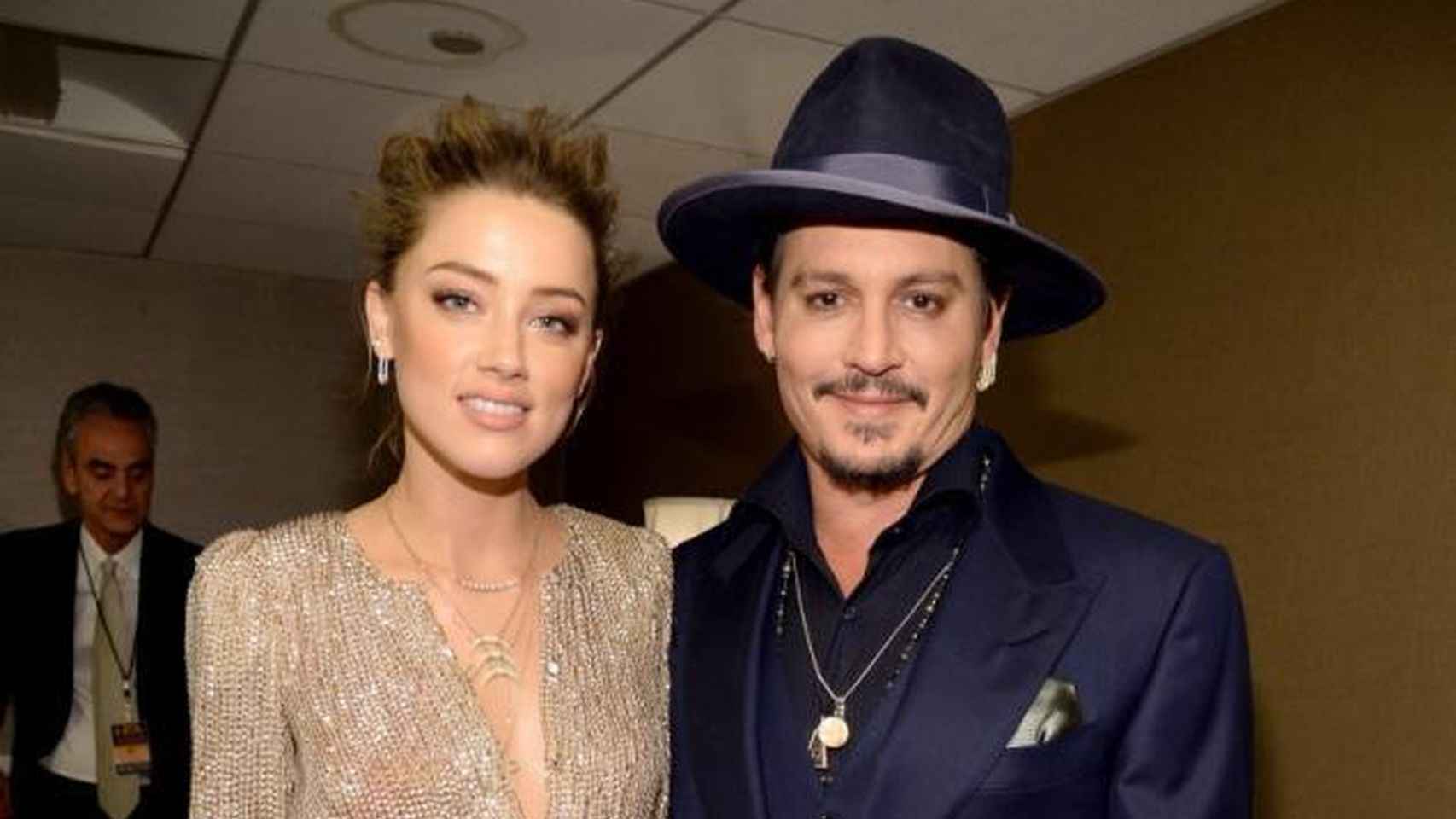 El actor Johnny Depp y Amber Heard