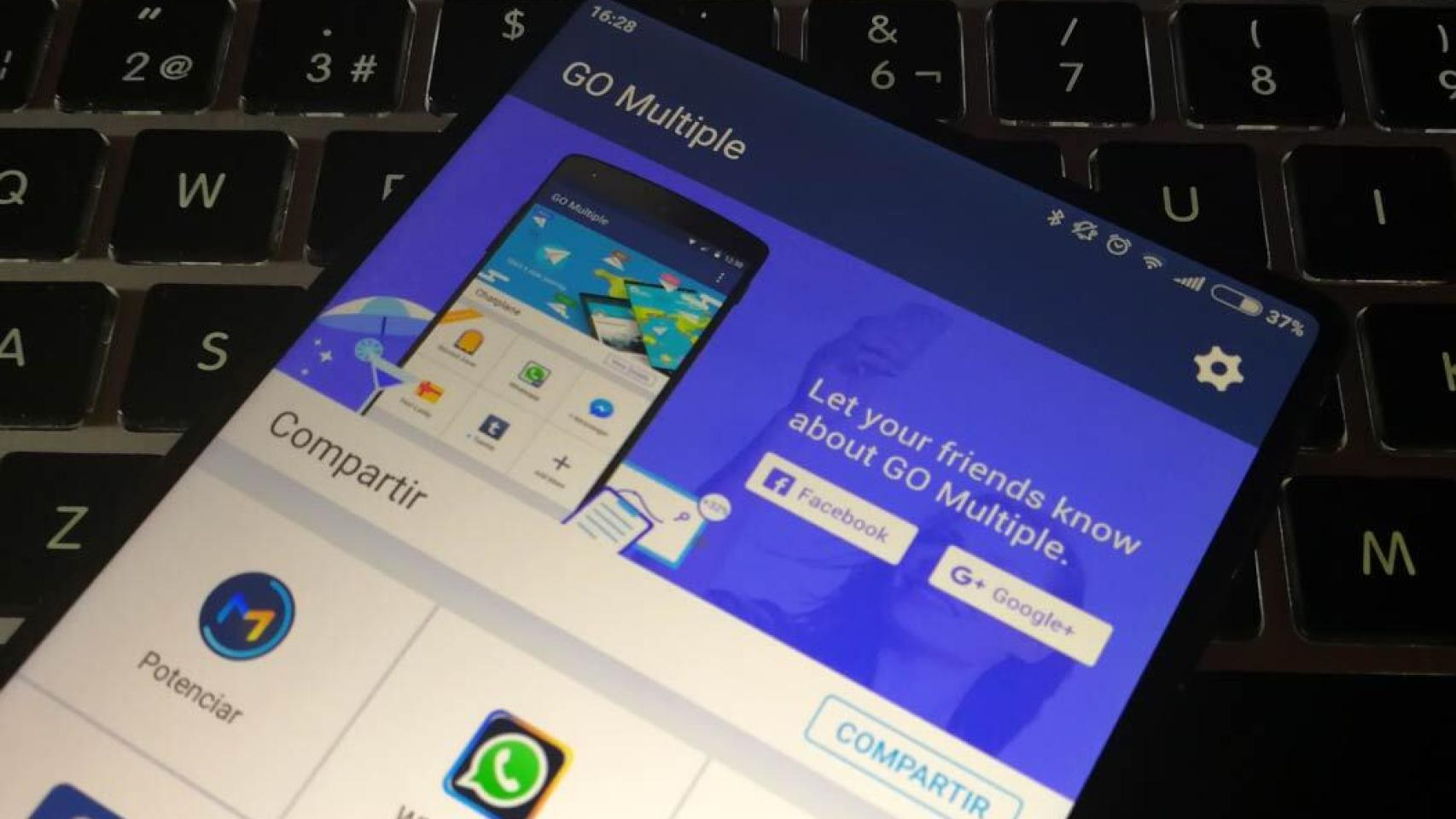 Usa dos cuentas de WhatsApp, Telegram… en el móvil con Go Multiple
