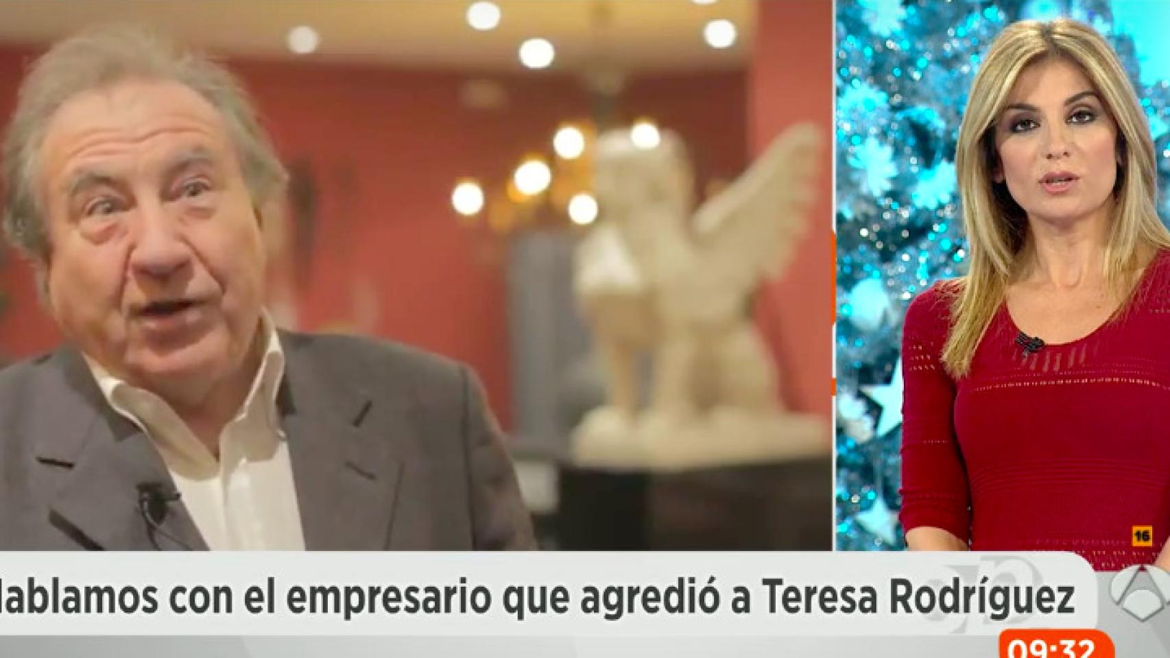 Sandra Golpe afea en directo al empresario que acosó a Teresa Rodríguez