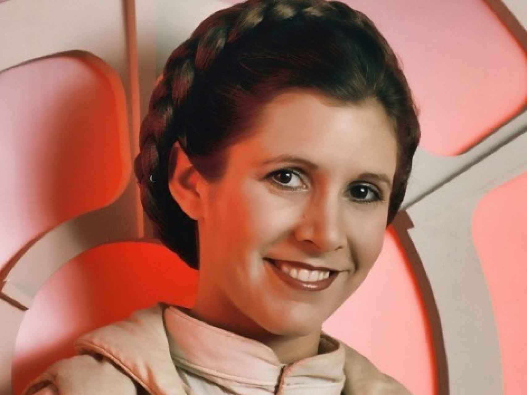 Carrie Fisher como princesa Leia.